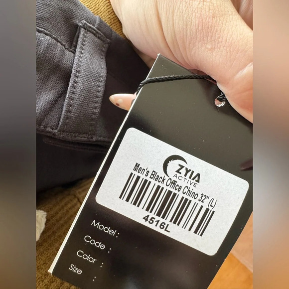 Zyia Men's Black Office Chinos NWT - Picture 10 of 12